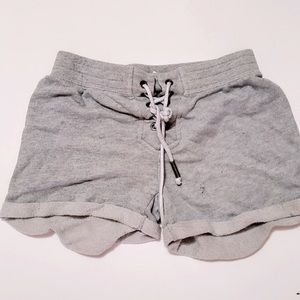 Gray shorts with tie, size small